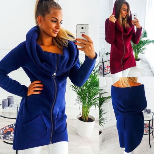 plain blue jumper