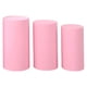 thumbnail image 1 of 3 cubiertas reutilizables para pilar de pedestal de cilindro. Rosa, 1 of 9