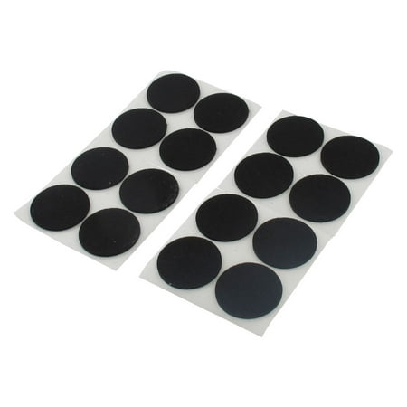 Sticks Furniture - Unique Bargains Cabinet Legs Self Stick Furniture Felt Pads Black 38mm Diameter 16pcs