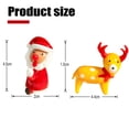 thumbnail image 2 of 2 figuras de cristal para manualidades, adornos navideños para el hogar, pequeñas esculturas en miniatura, accesorios para paisajes, 2 of 6