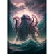 thumbnail image 1 of Cthulhu Mythos abstracto exterior Dios impresiones póster lienzo pintura moderna pared arte imágenes para sala de estar dormitorio decoración del hogar, 1 of 4