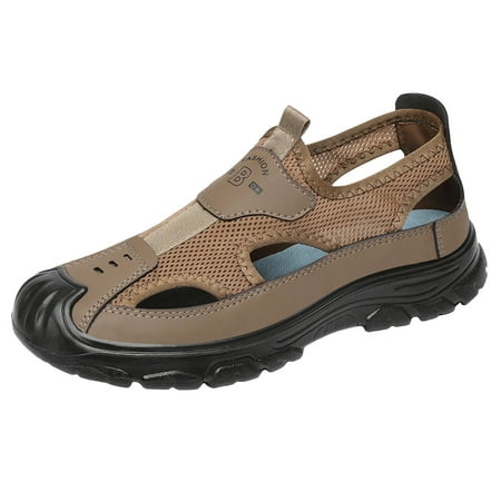 

Jungdeepe Wading Shoes Men s Summer Breathable Men s Shoes Mesh Hollow Hole Shoes Household Sandals Outside Casual Men s Baotou Beach Shoes Dress Shoes for Men Casual Men Size 11 Loafer Q4 Shoes Men s