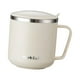 thumbnail image 1 of Taza de Café de Acero Inoxidable con Tapa Y Asa, Taza de Té de Doble Pared, Taza de Café con Aislamiento Térmico para Viajes, Picnic, Senderismo, Pesc Beige, 1 of 8