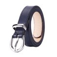 thumbnail image 1 of Cinturón de cuero Qarigey para mujer azul oscuro 110cm, 1 of 6