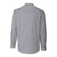 thumbnail image 3 of Men's Cutter & Buck  Charcoal Minnesota United FC Big & Tall Easy Care Stretch Gingham Long Sleeve Dress Top, 3 of 3