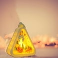 thumbnail image 4 of Christmas Decorations Indoor, Set of 1 Crackle Glass Ball with LED Lights Christmas Snowman Home Decor, Christmas Table Decorations Lighted Globes with Timer for Mantel Fireplace Tabletop, 4 of 6