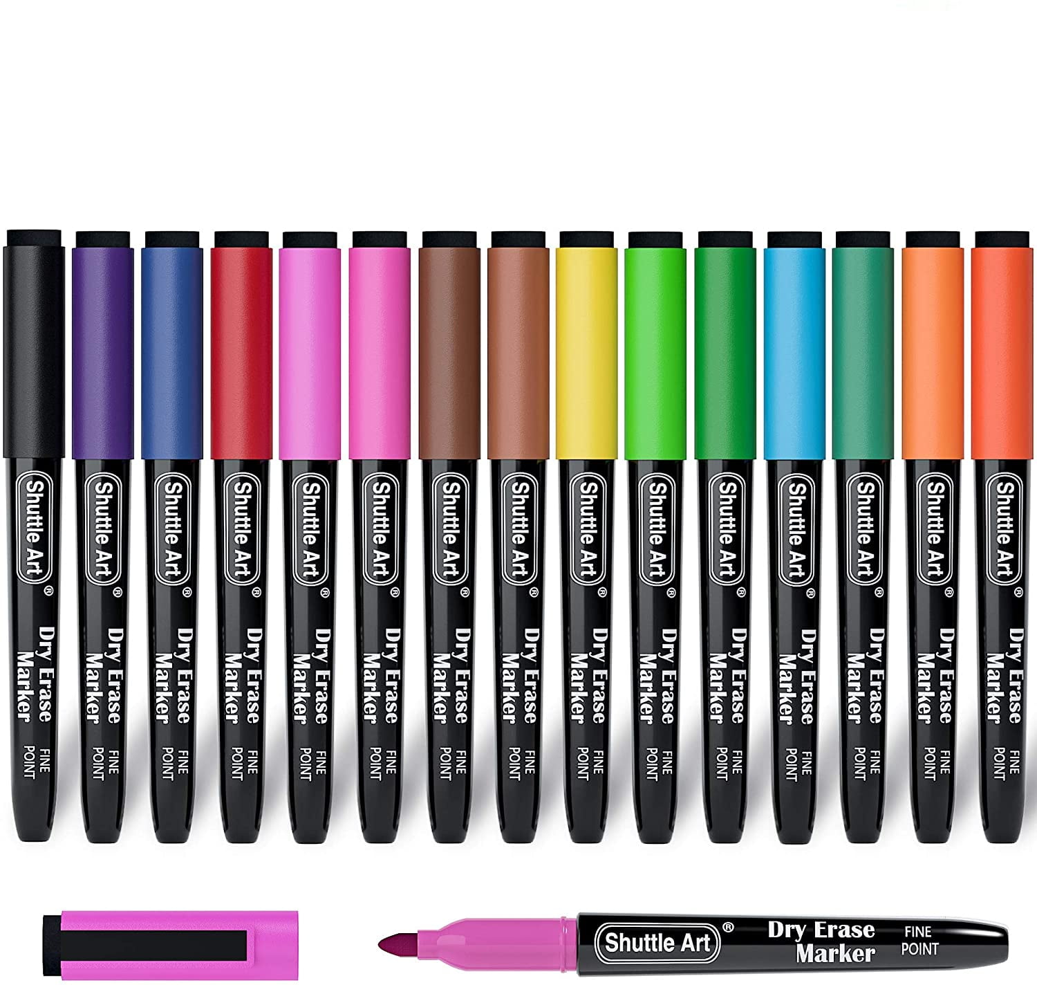 Dry Erase Markers, Shuttle Art 15 Colors Whiteboard Markers