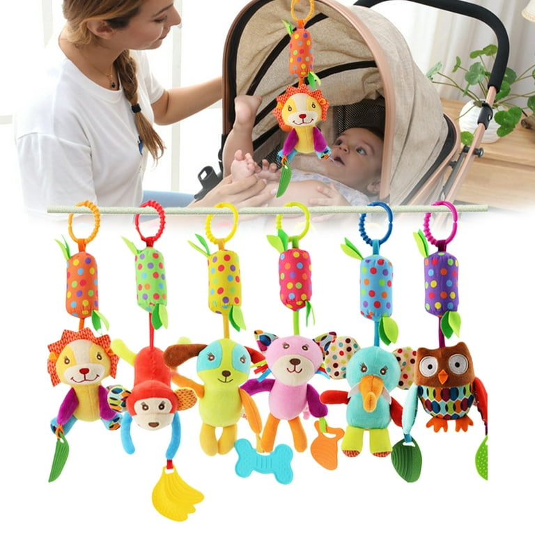 Plush Animal Toy Hanging Wind Chime - Baby Hanging Rattle with