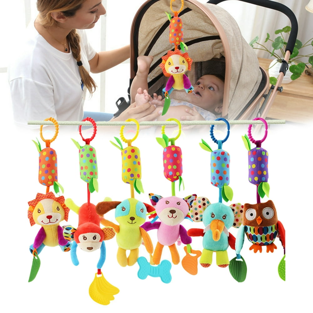 SPRING PARK Baby Hanging Rattles Toys, Newborn Crib Toys Car Seat