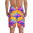 thumbnail image 3 of Gaeub Magic Mushrooms Printed Men's Short Pajama Pants, Lightweight Lounge & Sleep Bottoms Keep You Cool - Small, 3 of 9