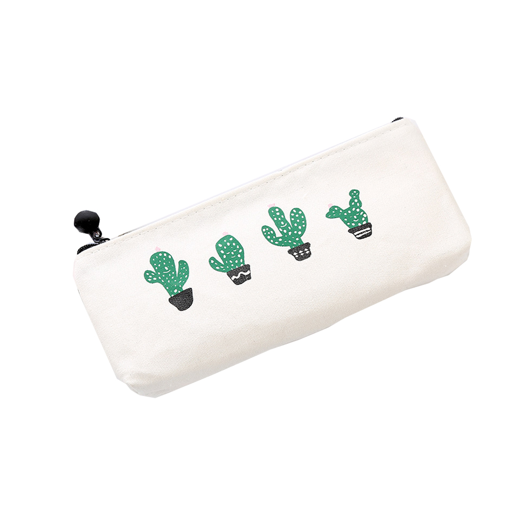 Cactus Pencil Case for Little Girls Toddler and Kids Pen Pouch