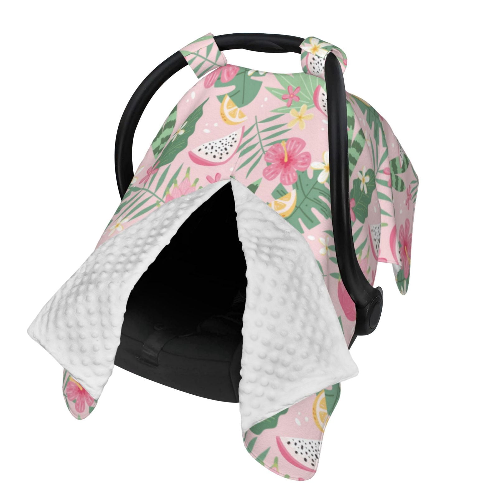 Naloa Tropical Pitaya Baby Car Seat Cover, Breathable Baby Carrier Cover, Multiuse Baby Carrier Cover & Nursing Breastfeeding Cover