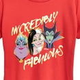 thumbnail image 2 of Disney Villains - Incredibly Fabulous - Women's Short Sleeve Graphic T-Shirt, 2 of 5