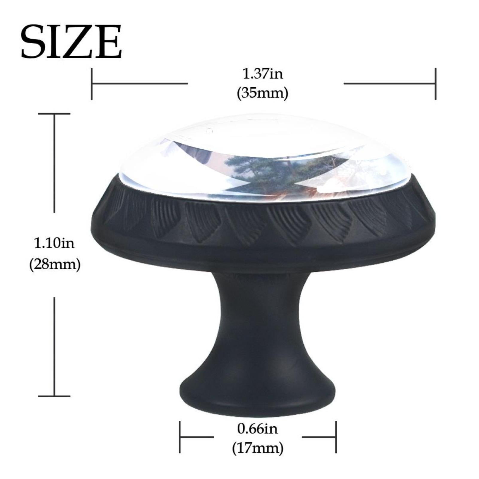 4 Pcs Eagle Knobs for Kitchen Cabinet Cupboard Dresser Bookcase Drawer Pulls Handles Round Home Decor