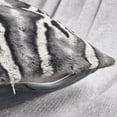 thumbnail image 4 of Home Soft Things Tip Printing Light Faux Fur Throw Pillow Cover Set of 2, 20'' x 20'', Meru GEO Grey, 4 of 7