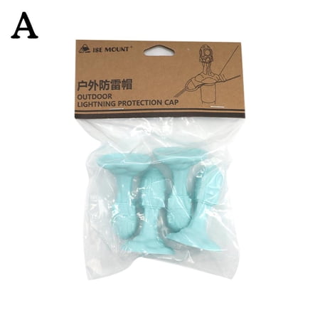 4-Piece TPR Outdoor Canopy Rod Support Bar Cap Protection Design - C6W1 ...