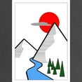 thumbnail image 2 of CafePress - Minimal Mountains Maternity T Shirt - Maternity Dark T-Shirt, 2 of 3