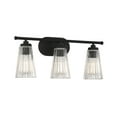 thumbnail image 3 of Chantilly 3-Light Bathroom Vanity Light in Matte Black, 3 of 6