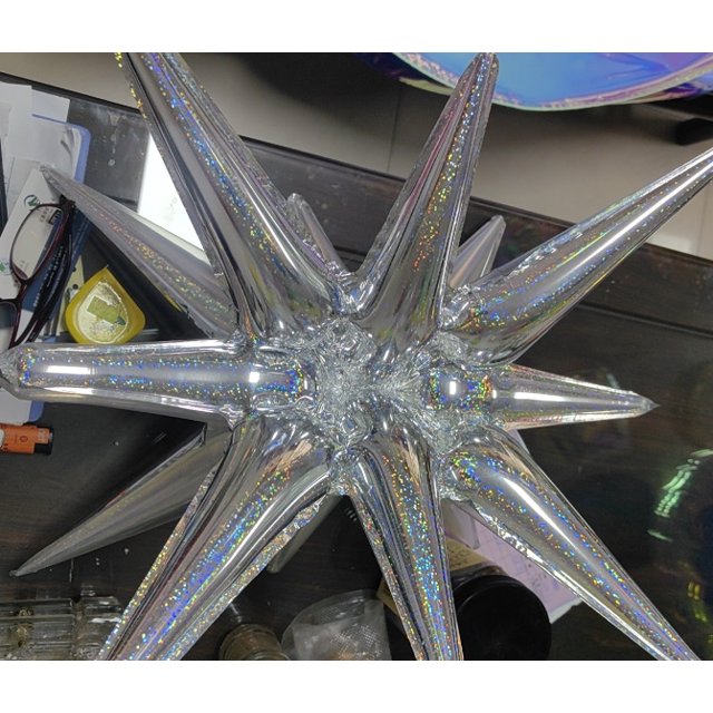 Globo de aluminio con forma de estrella unida y forma de gota de agua de un solo cuerpo para decoración de bodas, fiestas de cumpleaños