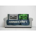 thumbnail image 5 of Minecraft Bad Mobs Club Glow In The Dark Kids Blanket, 62 x 90, Microfiber, Blue, Mojang, Gaming Bedding, 5 of 9