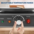 thumbnail image 3 of 16 Inch Double Plate Electric Crepe Maker – Non-Stick Commercial Griddle – Accurate Temperature Control – Gauge Lights – 3500W/3400W – Flat Plate for Pancakes, Home and Restaurant – Double Head, 3 of 8