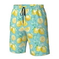 thumbnail image 5 of Kdxio Yellow Lemon Pattern Mens Casual Shorts - Drawstring Summer Beach Sports Shorts for Men, 5 of 9