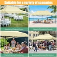thumbnail image 3 of COBIZI 10x20 Pop Up Canopy, Heavy Duty Full-Truss Party Tent, Removable Awning & 4 Sidewalls, 420D PU Oxford, Waterproof, UPF 50+, 600D PVC Roller Bag, Khaki, 3 of 12