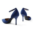 thumbnail image 2 of DREAM PAIRS Women’s High Heels Strappy Closed Toe Stiletto Ankle Strap Pointed Toe D'Orsay Heel Dress Wedding Party Pumps Shoes ROYAL/BLUE SDPU2215W size 8, 2 of 5