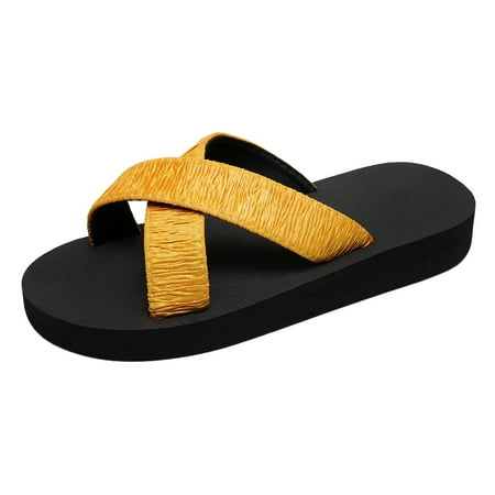 

Fashion Women Beach Slip On Casual Open Toe Non Slip Wedges Breathable Slippers Shoes Sandals Fuzzy Slippers for Women Valentines Day Slippers for Women