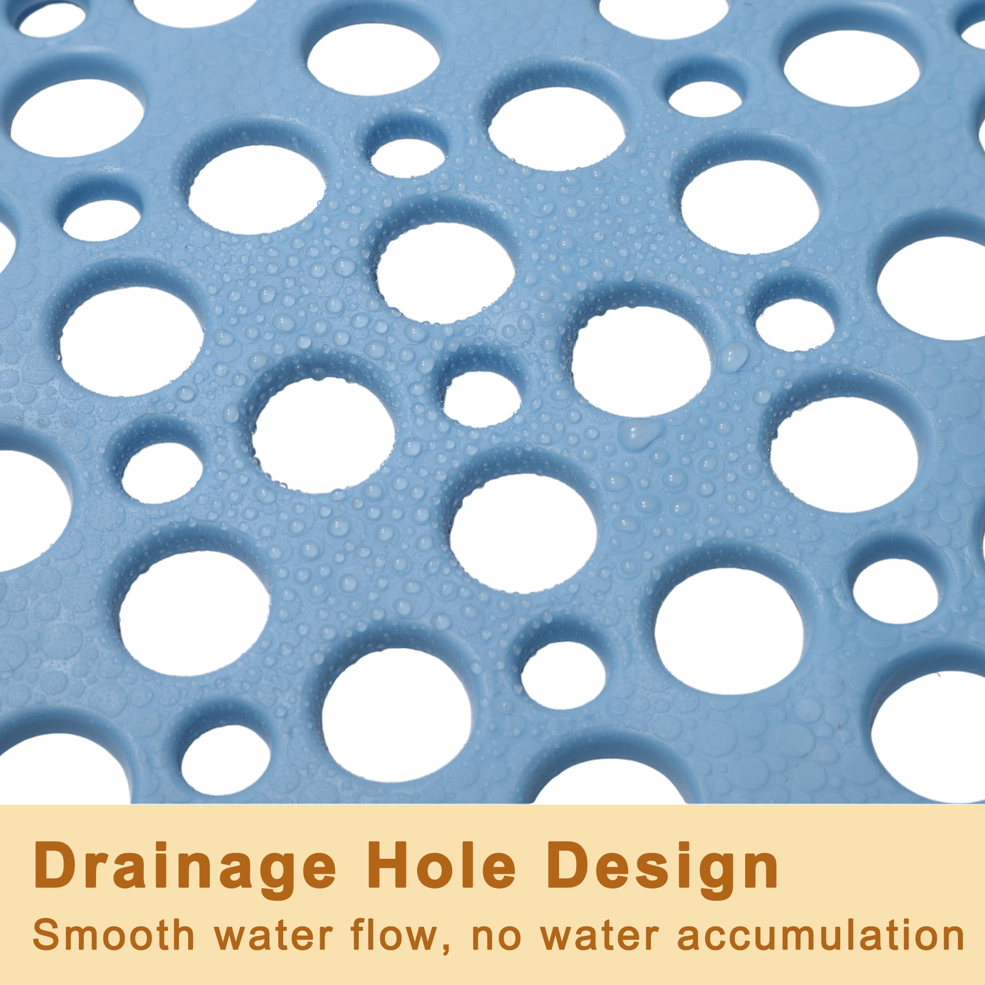 Unique Bargains Nonslip Bathtub Mat Bathtub Shower Mat Machine Washable Bath Mat for Tub Nonslip 34.65"x15.75" Blue