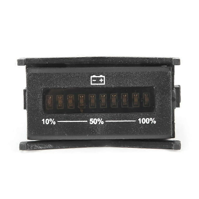 Battery Capacity Indicator 10 Parts LED Bar Display for Golf Carts Motorcycle