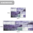 thumbnail image 2 of Purple Kitchen Rug, Purple Abstract Art Kitchen Rugs, Kitchen Mats for Floor, Kitchen Organization Non-Slip Kitchen Mat, Anti-Fatigue Mat Home Decor Kitchen Floor Mats, Purple Kitchen Decor Runner Rug, 2 of 6