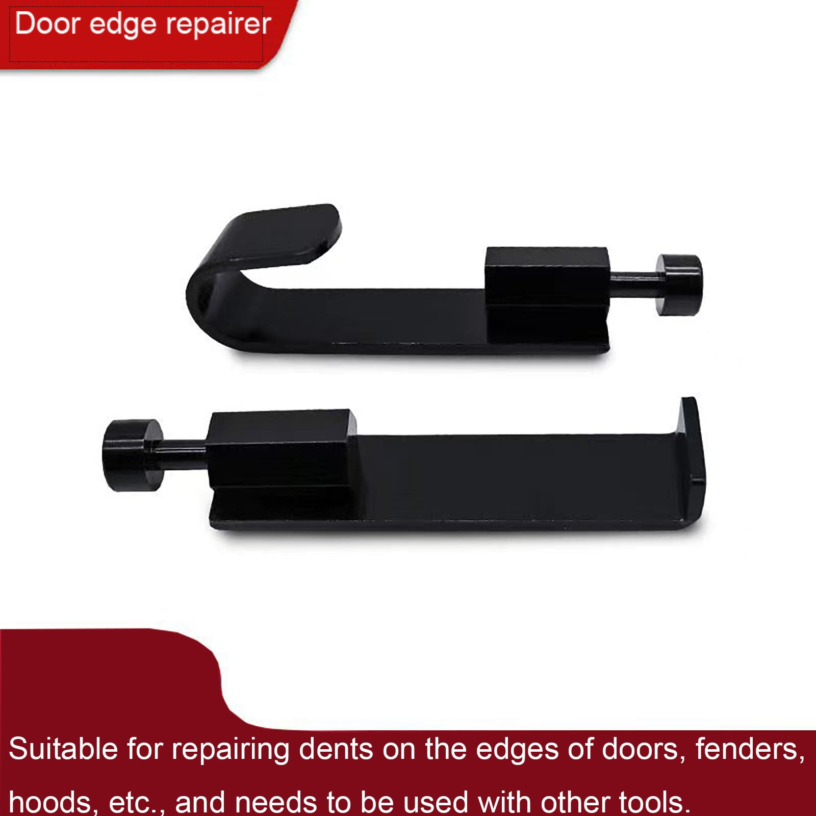 RYRDWP Outil de Réparation de Dents de Voiture en Liquidation, Ensemble de 2 Pcs avec Crochet Droit et Angle de Porte