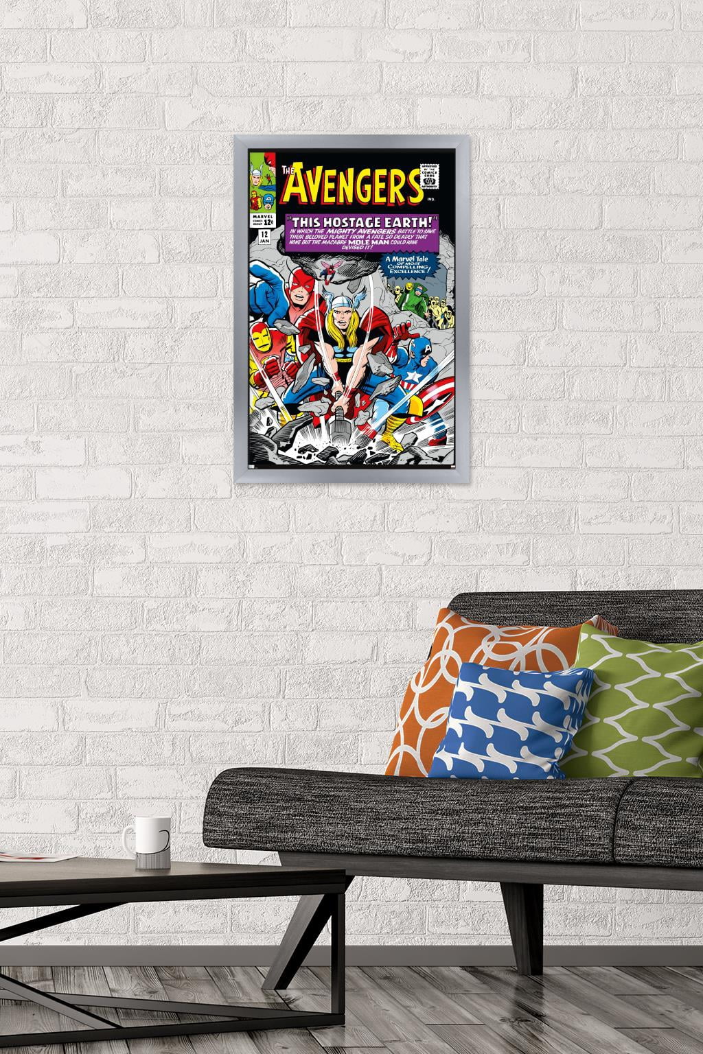 Marvel Comics - Avengers #12 Wall Poster, 14.725" x 22.375" Framed