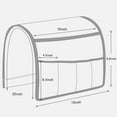 thumbnail image 7 of Sofa Armrest Organize Remote Holder Bedside Caddy Organizer with 5 Pockets，Non-slip Couch Remote Control Holder Couch Armchair Caddy Accessories, 7 of 7