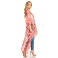 thumbnail image 4 of Sakkas Zeke Hi Low V-Neck Caftan Dress Printed Top Cover / Up - 617 - One Size Regular, 4 of 5