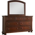 thumbnail image 2 of Titanic Furniture Major Solid Wood 7-Drawer Dresser w/ Recessed Panels in Brown, 2 of 3