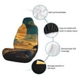 thumbnail image 6 of Salouo Sunset Desert Journey Pattern Car Seat Covers,Universal Car Seat Protectors Easy to Install Car Cover Car Accessories Auto/rucks/Van/SUV-2 PCS, 6 of 9