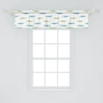 thumbnail image 2 of Ambesonne Alligator Window Valance, Watercolor Style Green and Blue Toned Friendly Crocodile Characters, Curtain Valance for Kitchen Bedroom Decor with Rod Pocket, 54" X 12", Pale Green and Pale Blue, 2 of 3