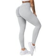 thumbnail image 6 of A AGROSTE Seamless Leggings for Women,  V-Cross High Waisted Workout Yoga Pants, Amplify Ruched Booty Tights, 6 of 9