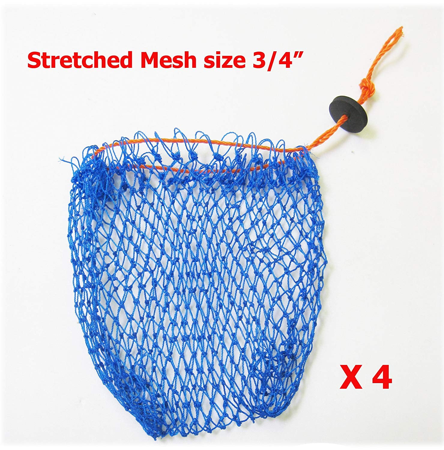 KUFA Sports Commercial Style Crab Trap Bait Bag with Rubber Locker and Stainless Steel Hook Bag-7 