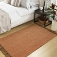 thumbnail image 2 of SUNDEREY 3'x5' Washable Bedroom Rugs,Area Rug,3x5ft Bohemian Kitchen Rug, Cotton Woven Entryway Rug, Modern Braided Door Mat,Stain Resistant Boho Rug Low-Pile Throw Rug for ‎Dining Room Office,Red, 2 of 7