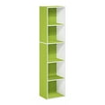 thumbnail image 2 of Furinno Luder Bookcase / Book / Storage, 5-Tier Cube, Green/White, 2 of 4