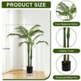 thumbnail image 4 of TINTEC Artificial Palm Tree, 3.2 Ft, Plastic Pot, Decorative Placement, 4 of 8