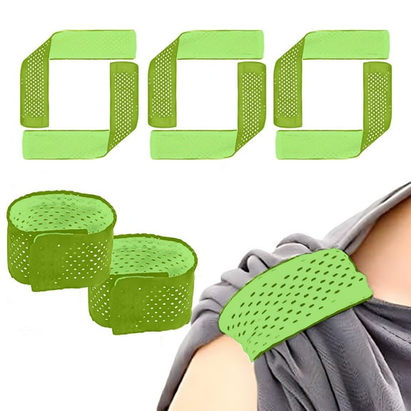 8-Pack Mesh Shirt Sleeve Holders - Non-Slip Armband Sports Strap Sweat-Wicking Sleeve Grippers Reusable Clothing Accessories(Green)