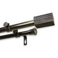 thumbnail image 3 of InStyleDesign  Birch Adjustable Double Curtain Rod Black 28 to 48 inches Black Finish, 3 of 5