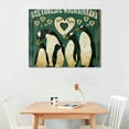 thumbnail image 3 of Nawypu Name Sign Wall Art Family A Little Bit of Crazy Loud Love Quotes Canvas Prints Custom Mom Dad with Children Name Forest Penguin Animal Poster Artwork Gifts for Home Decor, 3 of 5