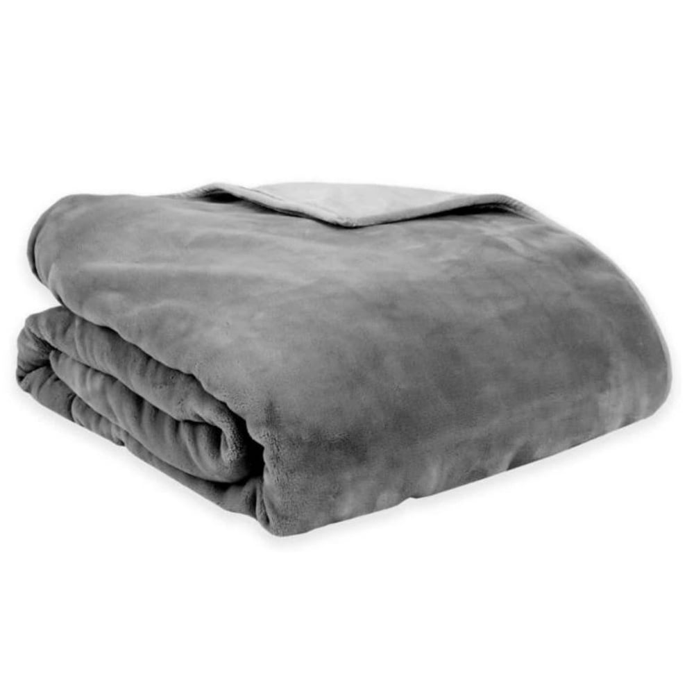 THERAPEDIC REVERSIBLE 20 LB. LARGE WEIGHTED BLANKET IN GREY