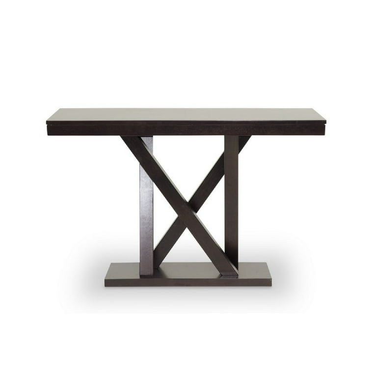 Baxton Studio Everdon Modern Espresso Dark Brown Console or Sofa Table