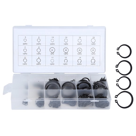 Circlip Kit, External Retaining Ring Assortment Set 2-32mm Durable Retaining Ring Kit  For Retention